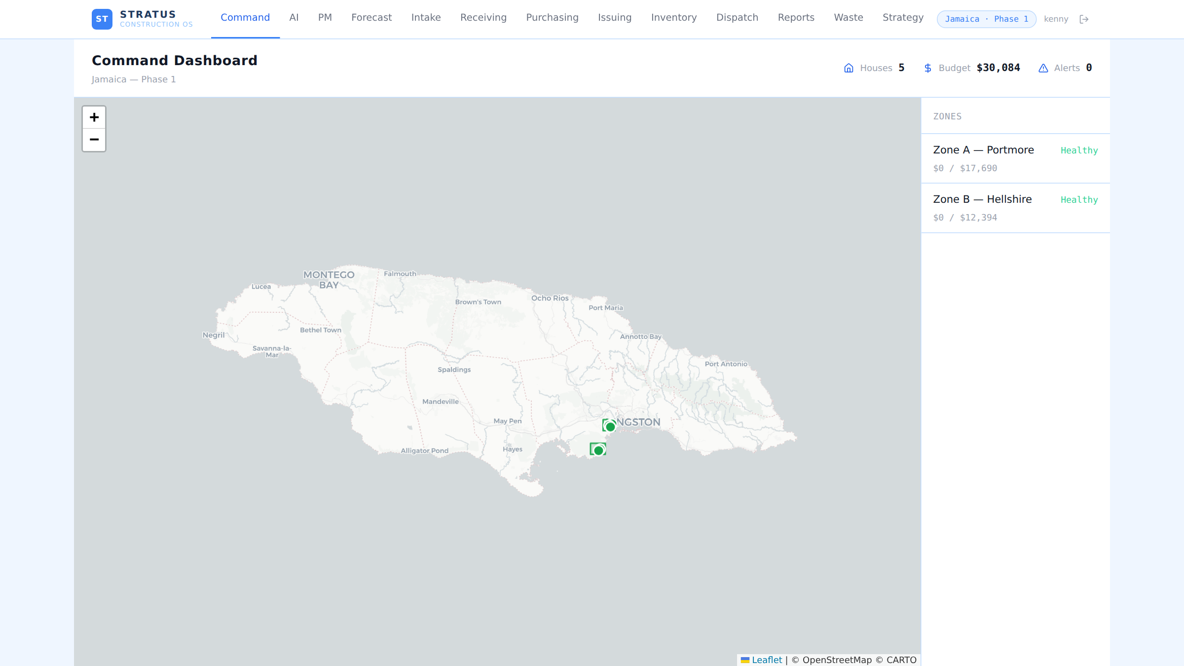 STRATUS interface preview